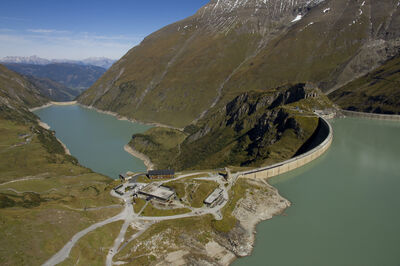 © Verbund Blick auf die Speicherseen in Kaprun.