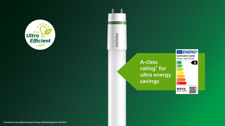 Ledröhre mit Energielabel