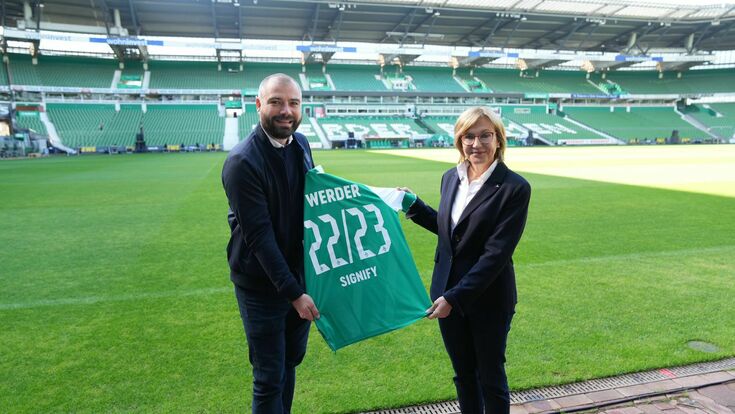 © Signify Signify becomes premium partner in lighting for werder bremen