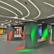 Beeindruckend sind die in die Decke eingelassenen LED-Streifen im Schlangenmuster und die im farbigen Licht funkelnden Stützpfeiler der Budapester U3-Haltestelle Astoria (Abbildung 12).