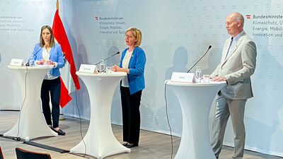 Eine Pressekonferenz gemeinsam mit PVA-Geschäftsführerin Vera Immitzer und Bundesministerin Leonore Gewessler nutzte Markus König jüngst, um Verbesserungen beim Netzzugang einzufordern.