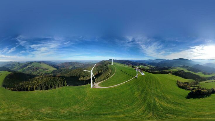 © K. Eglseer Der Windpark Laussa als Großerzeuger ermöglichte das zuletzt beschleunigte Wachstum der EEG Ennstal