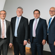 Der Zumtobel-Vorstand: Bernard Motzko, Alfred Felder, Thomas Erath und Marcus Frantz (v.l.n.r.)