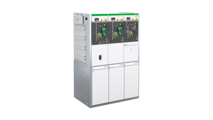 © Schneider Electric Die weiße Ringkabelschaltanlage.
