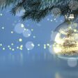 christmas christmas tree tree snow bauble eve red father christmas merry christmas bokeh light lights snowflakes snow globe snowflake x-mas copy space illustration winter frozen winter sale fir fir tree spruce carol surprise twig twigs advent christmas day snow fall 3d header banner headline