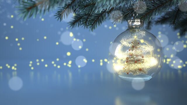 christmas christmas tree tree snow bauble eve red father christmas merry christmas bokeh light lights snowflakes snow globe snowflake x-mas copy space illustration winter frozen winter sale fir fir tree spruce carol surprise twig twigs advent christmas day snow fall 3d header banner headline