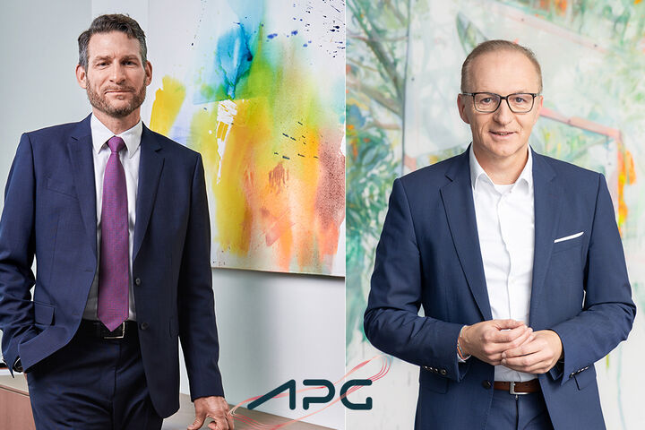 Marcus Karger, Finanzvorstand APG (links) und Gerhard Christiner, technischer Vorstand APG (rechts)