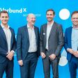Sebastian Schenk, Investment Manager bei Verbund X Ventures, Achim Kaspar, Vorstand Verbund, Aleš Nastran, CEO und Co-Founder von Reduxi, Franz Zöchbauer, Managing Director von Verbund X Ventures) (v.l.n.r.)