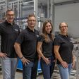 Das Team für Regiolux Austria: Andreas Dunzinger, Country Manager, Reinhold Pfister, Sales Manager Export, Jessica Metten, Vertriebsinnendienst und Nadja Zink, Vertriebsinnendienst (v.l.n.r.)
