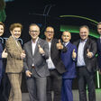 Marlene Svazek, Landeshauptmann-Stellvertreterin, Brigitta Pallauf, Präsidentin des Salzburger Landtags, Bernhard Auinger, Bürgermeister Stadt Salzburg, Christian Bräuer, Bundesinnungsmeister Elektrotechnik, Karl Sagmeister, Vorsitzender des Fachausschusses Elektroinstallationstechnik und CEO Schneider, J. Robert Pfarrwaller, Obmann des Elektro- und Einrichtungsfachhandels in der WKO und Vorstandsmitglied und Thomas P. Jungreithmair, CEO JU.connects GmbH und Veranstalter der E-nnovation Austria (v.l.n.r.)