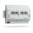 Schnell direkt in der Hausunterverteilung installiert, sorgen die Unmanaged-Switches FL SWITCH 1108 REG (Foto) und FL Switch 1104-4POE von Phoenix Contact für zuverlässigen Datenaustausch und optional für Stromversorgung.