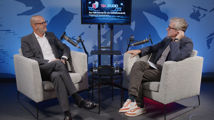 Thomas Stadlhofer, CEO von Rexel Austria, im TGA Studio.