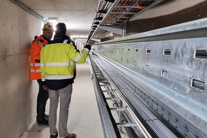 Eines der erfolgreich umgesetzten Rowa-Moser Projekten: Kabelführung im Pumpspei­cherkraftwerk Tauernmoos.