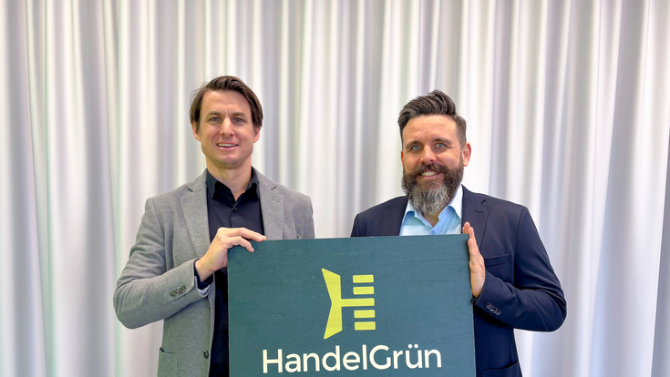 Maximilian Kloess (links) und Björn Sossong (rechts), Geschäftsführer HandelGrün