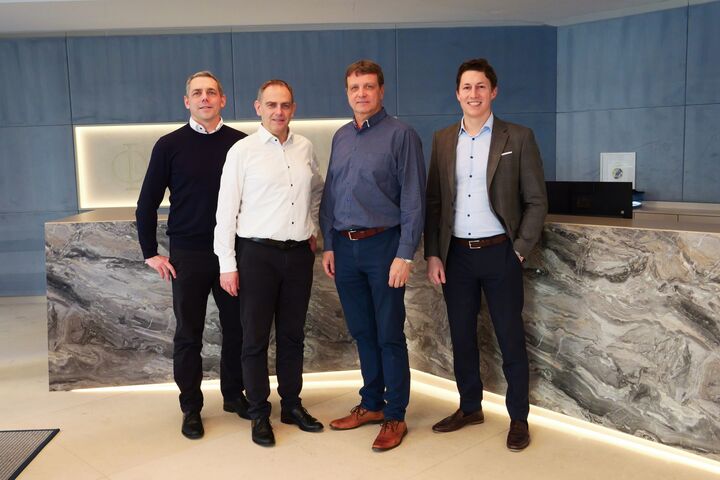 Christian Sieber, Harald Zeller, Karl Kohlhofer und Christian Schneller (v.l.n.r.)